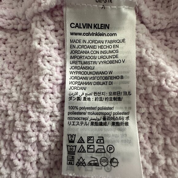 Calvin Klein Jeans Women M Pink Sleeved Pullover V neck Relaxed Fit Sweater Top - Picture 13 of 15